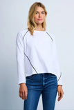 lisa todd piping hot tee white jilli atlanta