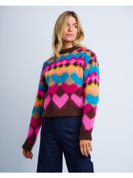 CIAO BELLA Jilli Boutique Lisa Todd Sweater Top Buckhead Atlanta Dunwoody Bellissima Italian Heart Sweater