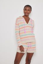 Lisa Todd Jilli Boutique Quick Stitch Hoodie Almond Atlanta