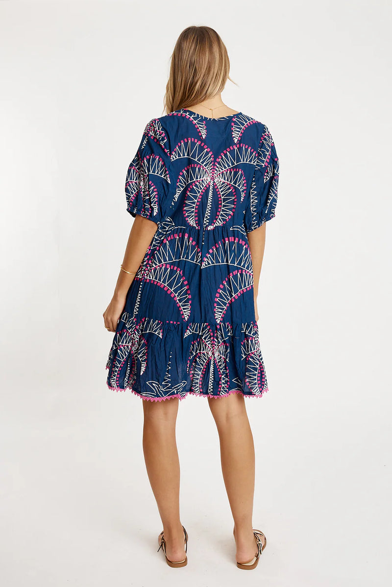 Idalia Dress in Navy Lula Life Jilli Boutique Atlanta