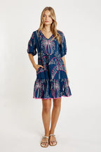 Idalia Dress in Navy LulaLife Jilli Boutique