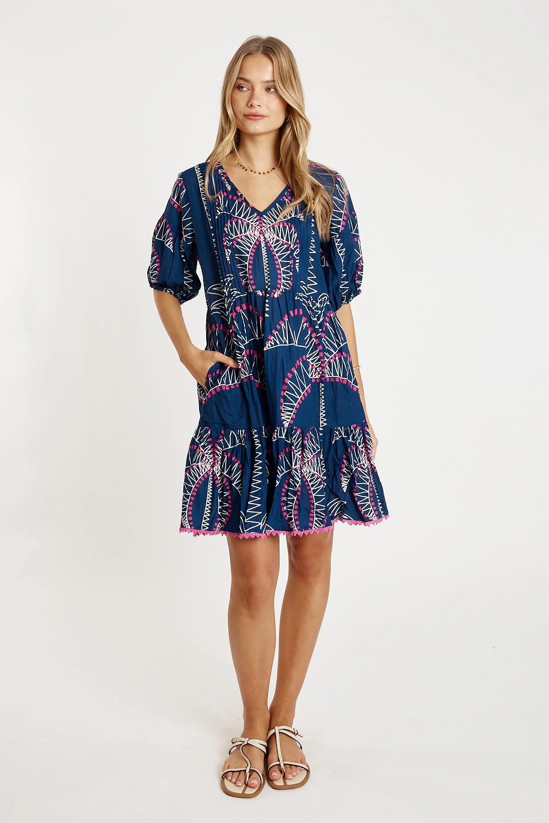 Idalia Dress in Navy LulaLife Jilli Boutique