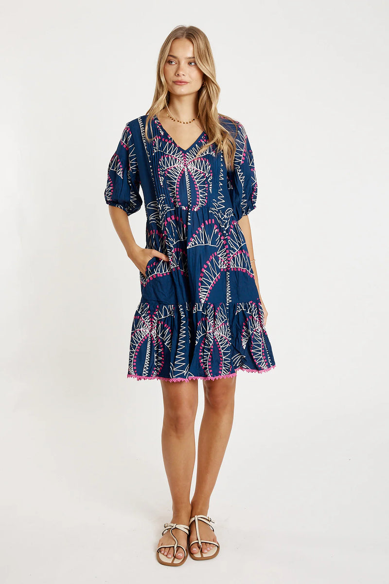 Idalia Dress in Navy LulaLife Jilli Boutique