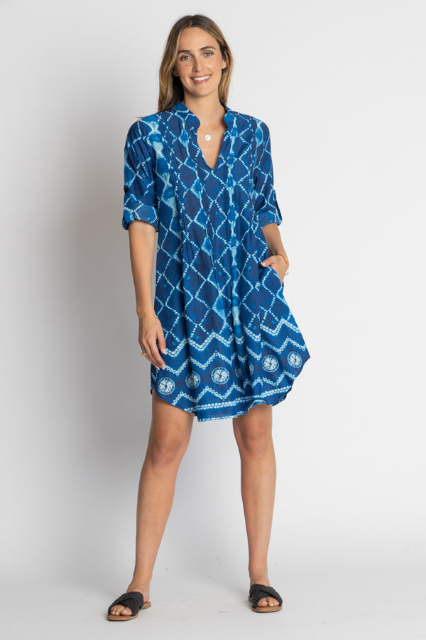 Kumo Tuck Dress ~ Ocean