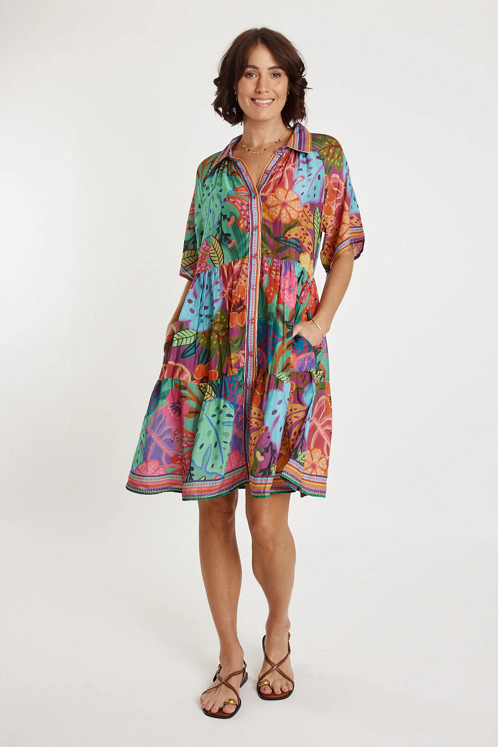 Lulasoul Auberge Dress Multi Jilli Boutique