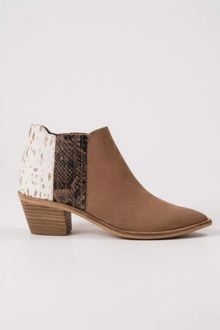 multi leather booties
