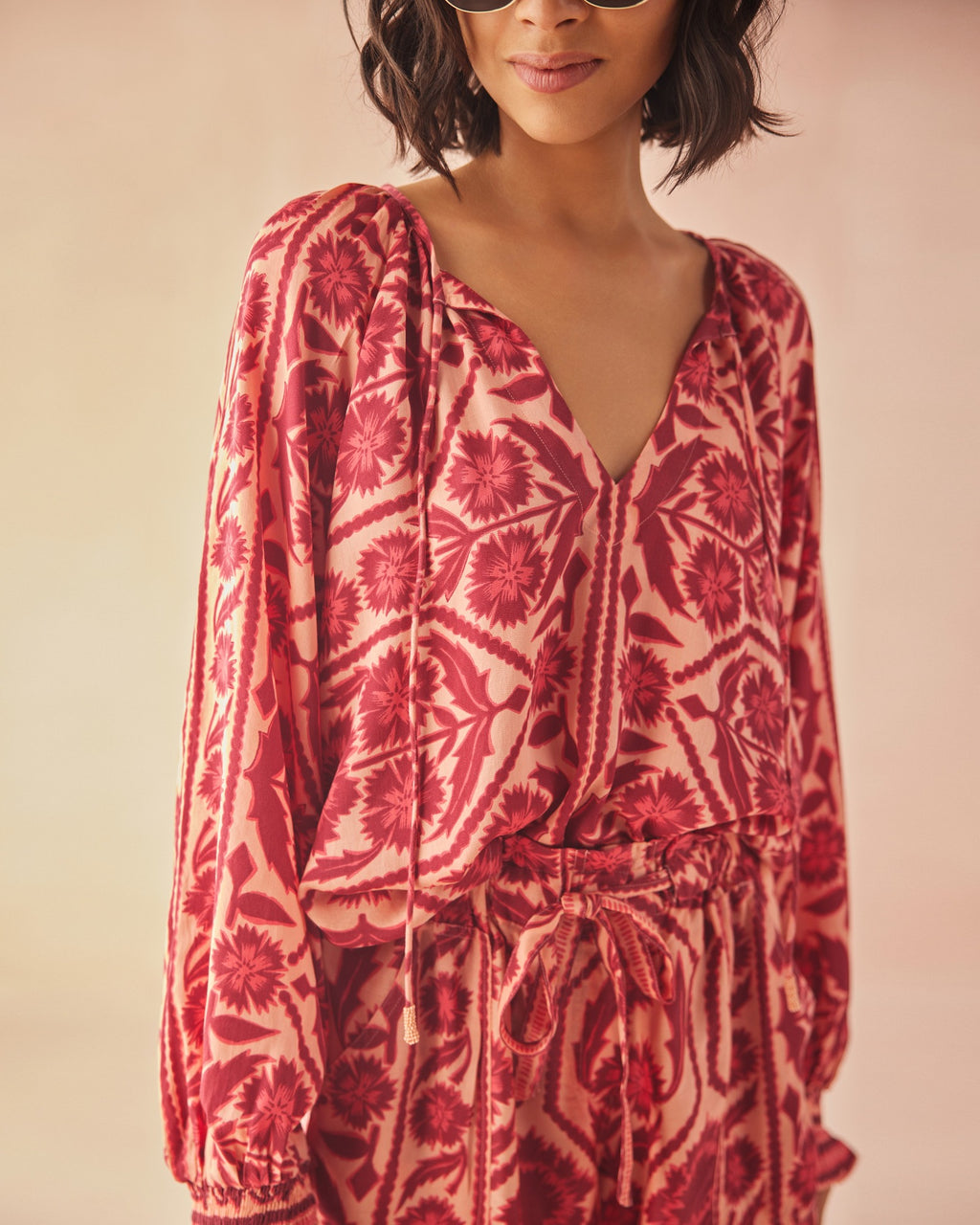 Riviera Blouse by Omika in Tessa Goji