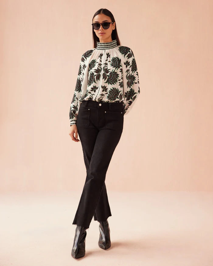 Brooke Blouse Omika Jilli Boutique Gia Macaroon top