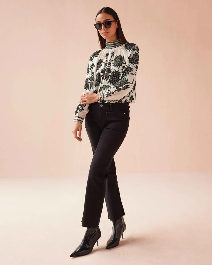 Brooke Blouse Omika Jilli Boutique Chastain Square Buckhead