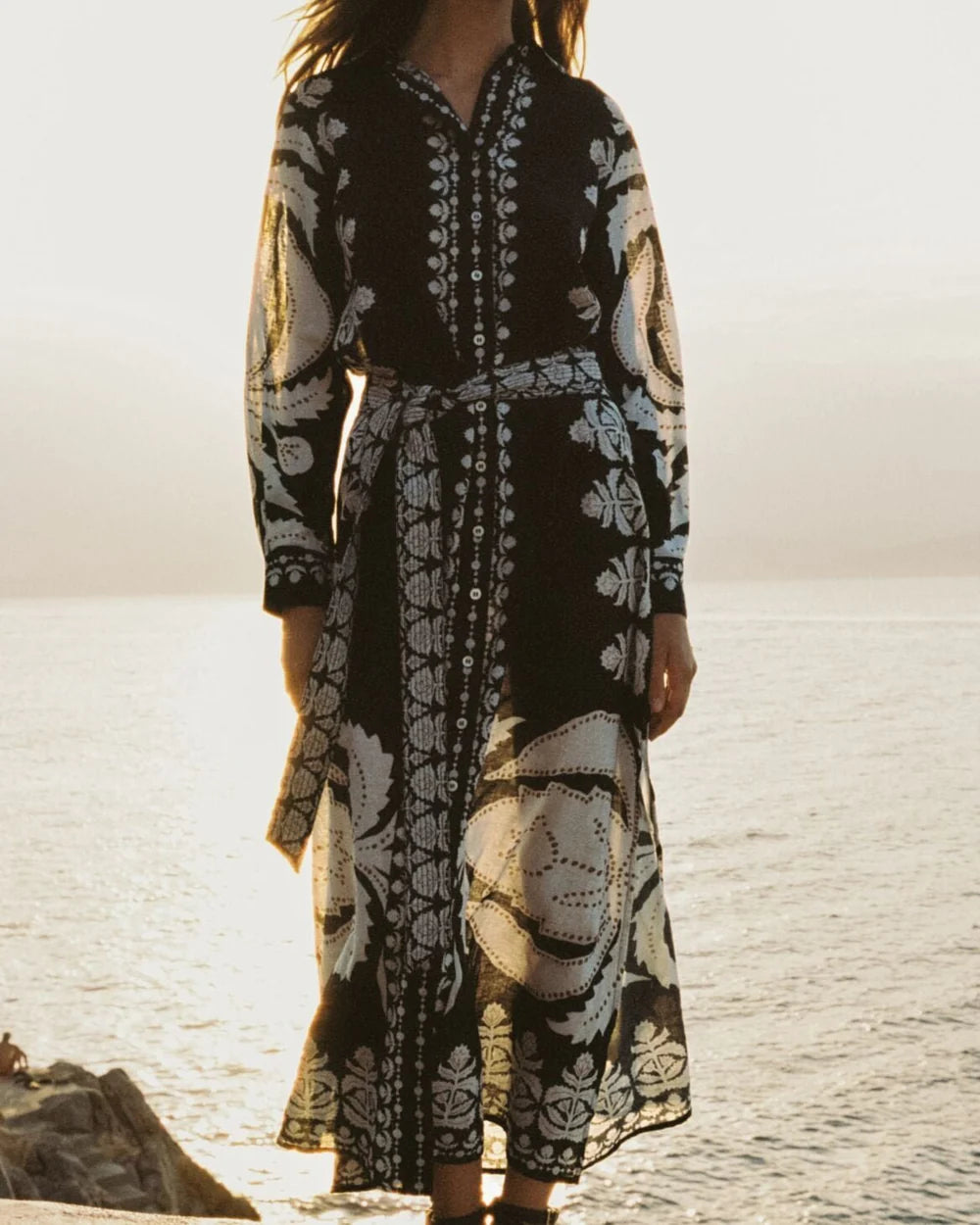 Emma Maxi Dress in Nikita Oyster by Omika – Jilli Boutique