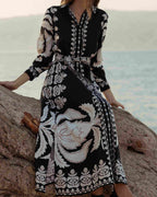 Omika Emma Shirt Dress Nikita Oyster Jilli Boutique Maxi