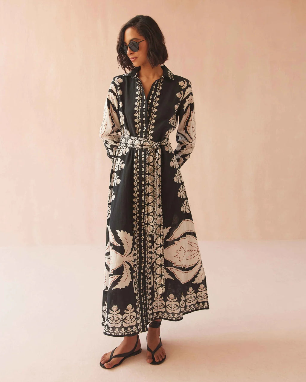 Omika Emma Shirt Dress Nikita Oyster Jilli Boutique Resortwear