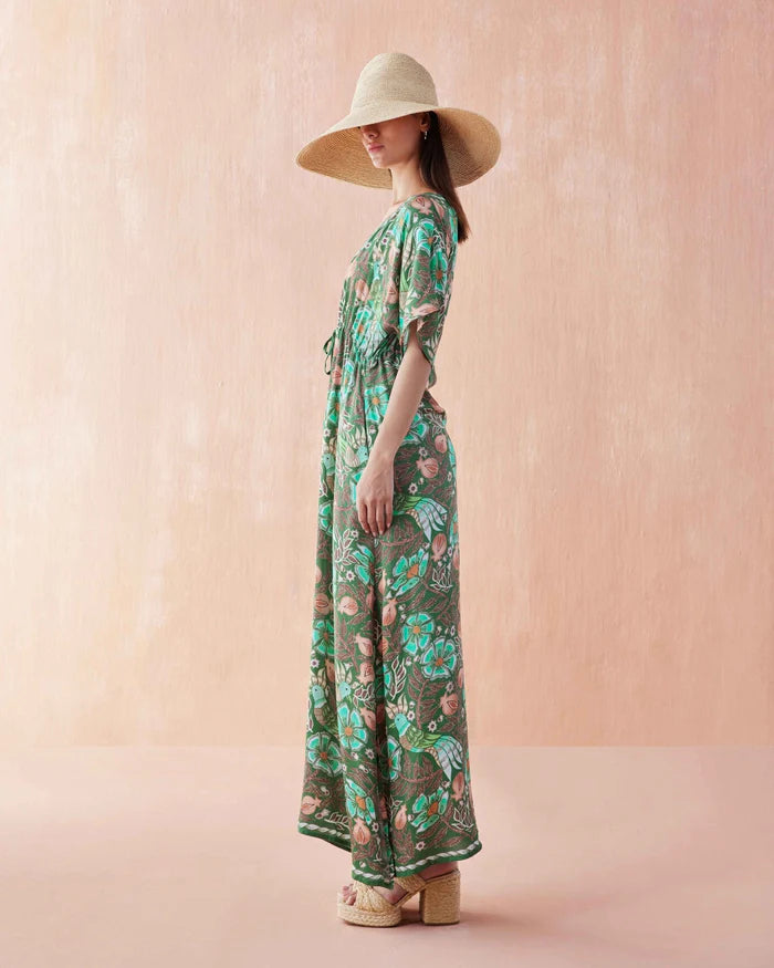 Omika Pia Caftan Kala Kelp Jilli Boutique One Size Dress