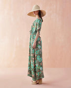 Omika Pia Caftan Kala Kelp Jilli Boutique One Size Dress