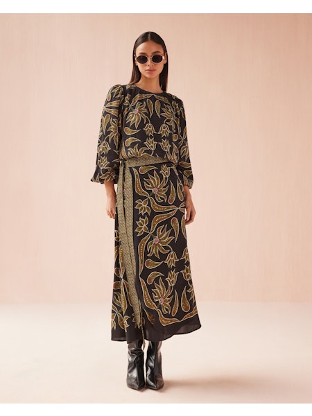 Nalini Wrap Skirt Omika Jilli Boutique ALEXIA ONYX