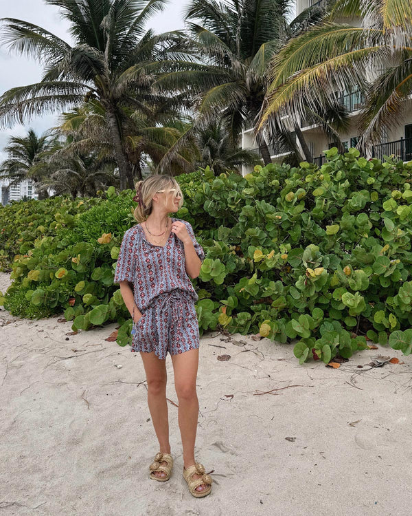 Isla blouse Omika Jilli Boutique Hibiscus Omari Atlanta 