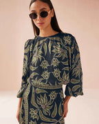 Ayla Blouse Omika Alexia Onyx Jilli Boutique