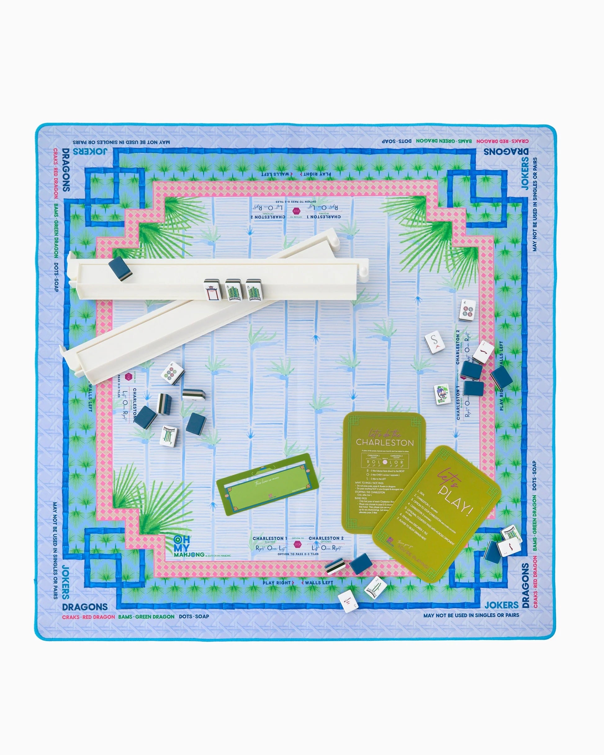Palm Paradise Mahjong Mat 
OMM345 Jilli Boutique