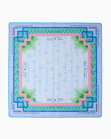 Palm Paradise Mahjong Mat Oh My Mahong Jilli Boutique