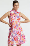 Tyler Boe Poppy Confetti Floral Dress Multi