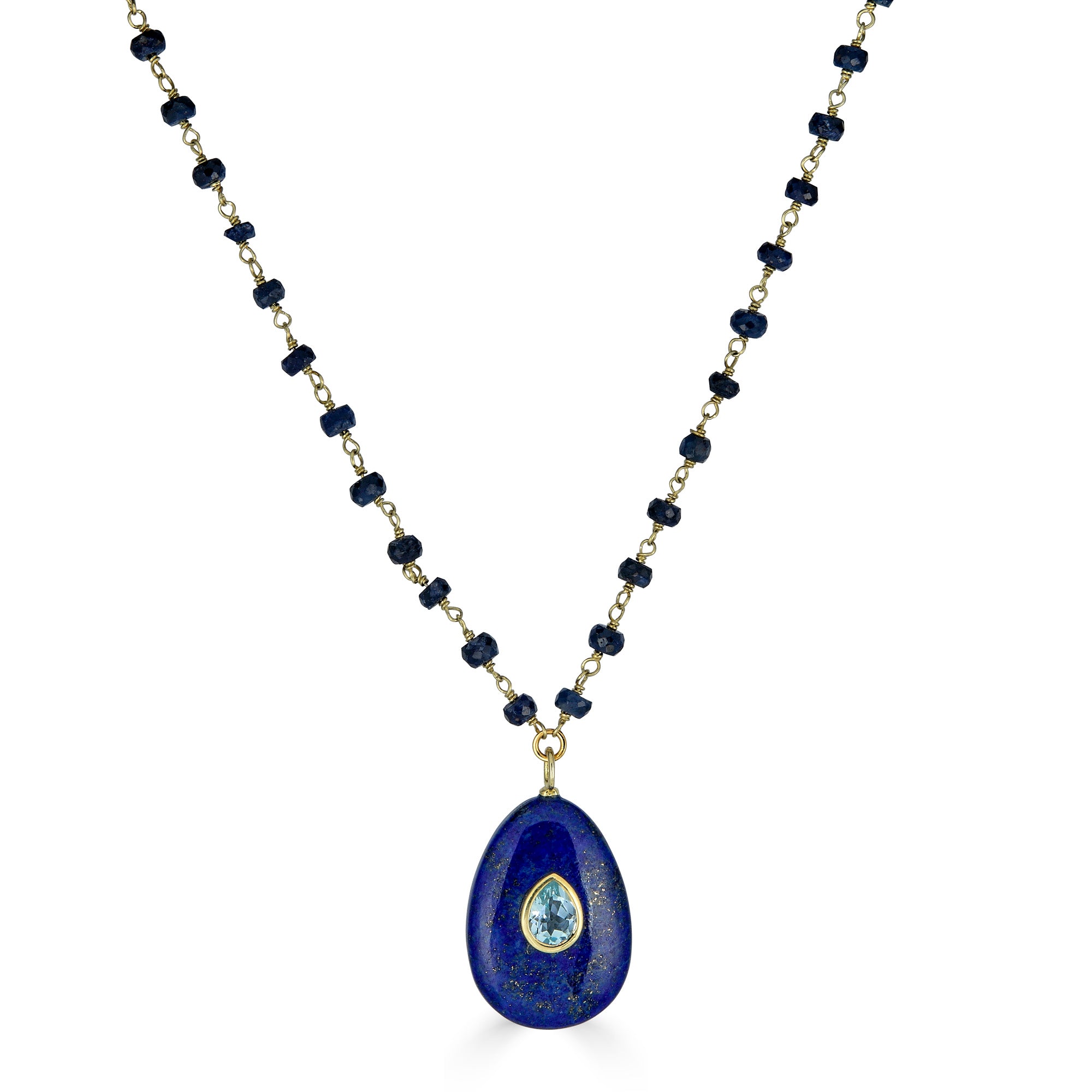 Teardrop Lapis Lazuli Necklace