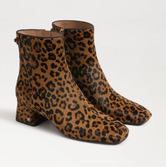 sam edelman paige ankle boot jilli boutique Leopard Brahma Hair Leather
