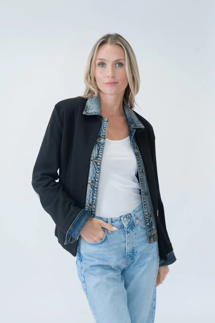 Clarissa Blazer in Black Six Fifty Jilli Boutique Jacket Denim