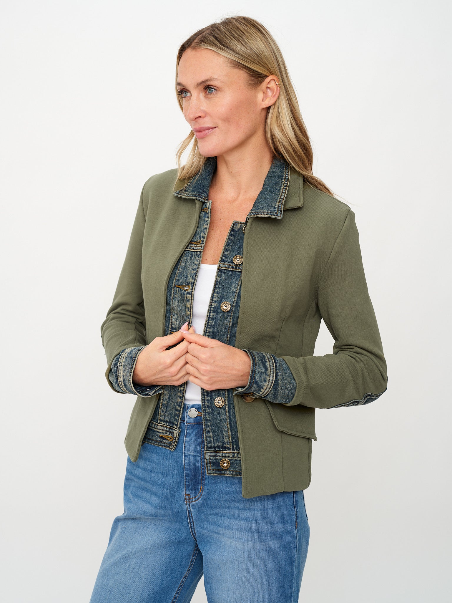 clarissa blazer six fifty Jilli Boutique Atlanta denim jacket