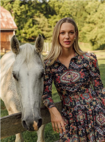 The Edith Dress in Autumn Tapestry