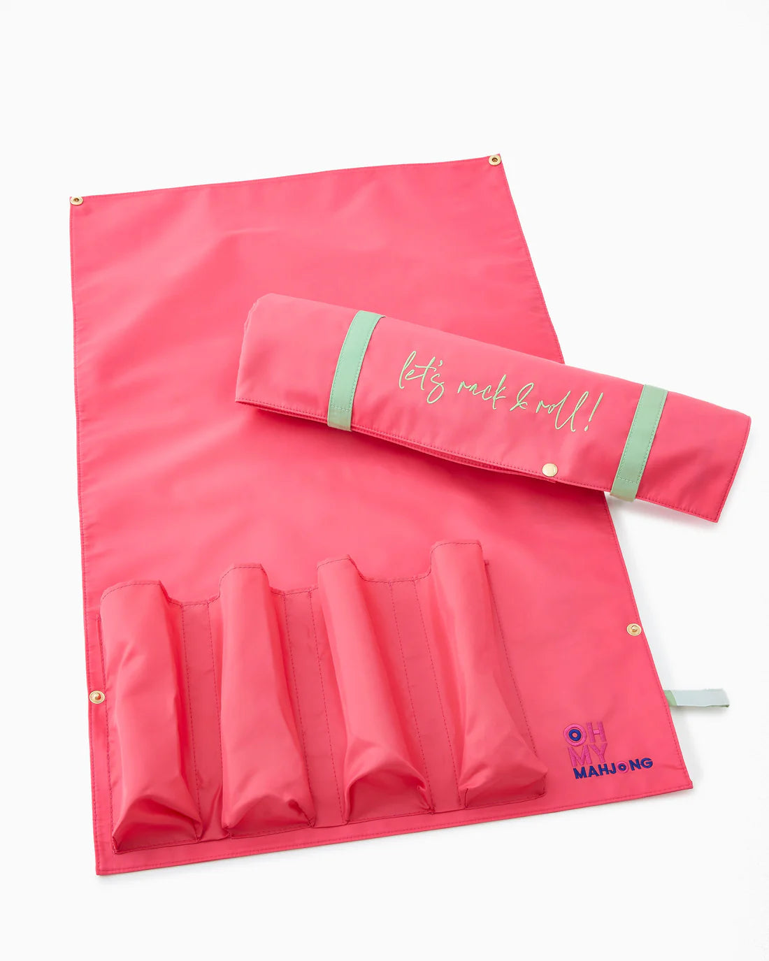 Strawberry Pink Let's Rack & Roll Bag by Oh My Mahjong OMM35