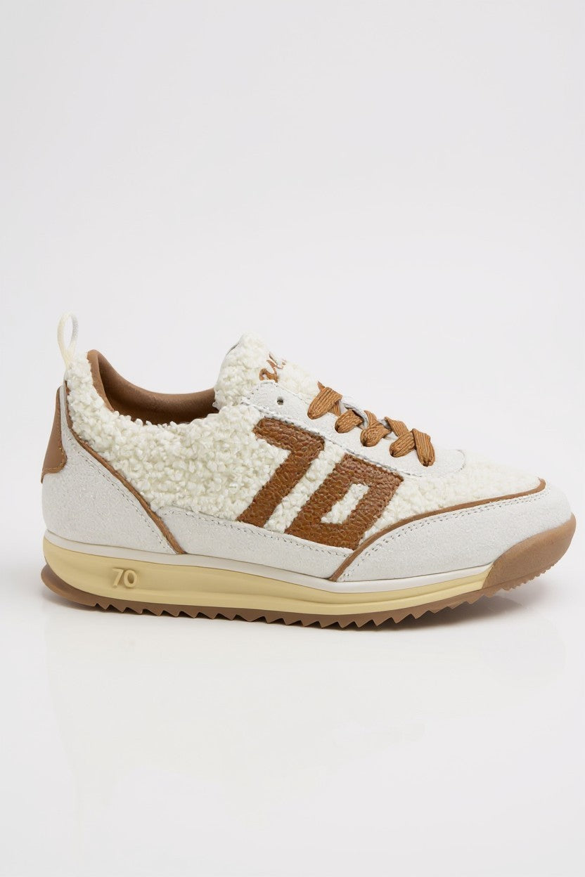 Back 70 TEDDY Jogger in MILK ICE CUOIO Sneakers