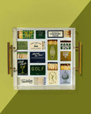 Golf Matchbook Large Tray tart by taylor jilli boutique atlanta