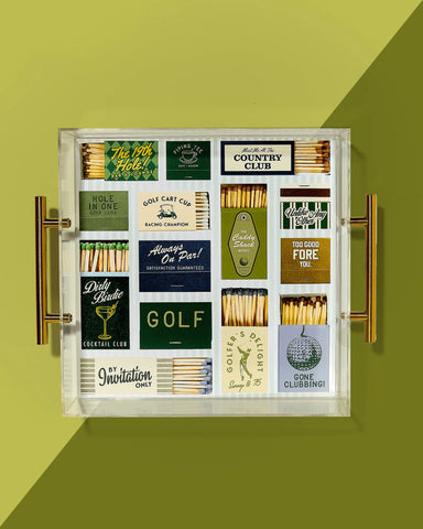 Golf Matchbook Large Tray tart by taylor jilli boutique atlanta
