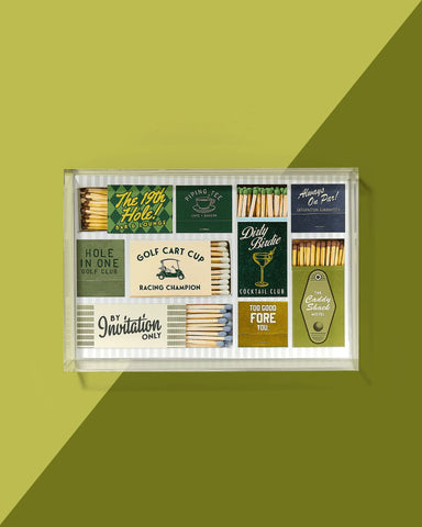 Golf Matchbook Small Tray tart by taylor jilli boutique 