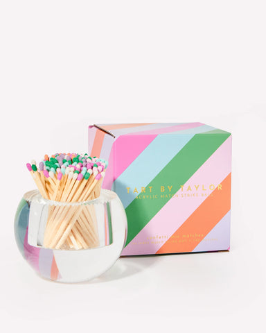 Match Striker | Confetti Matches tart by taylor jilli boutique