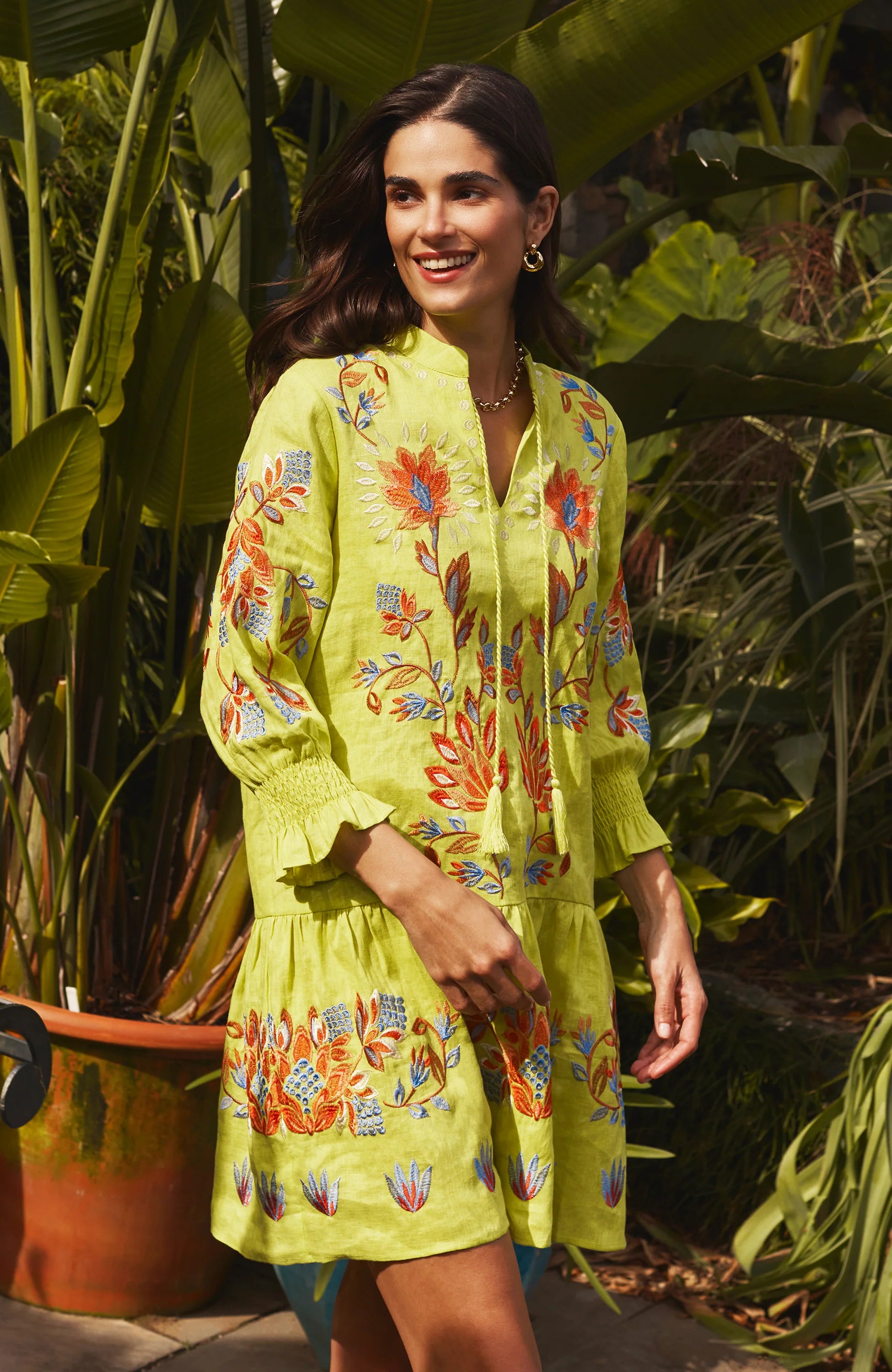 Niki Linen Dress Jilli Boutique Tyler Boe