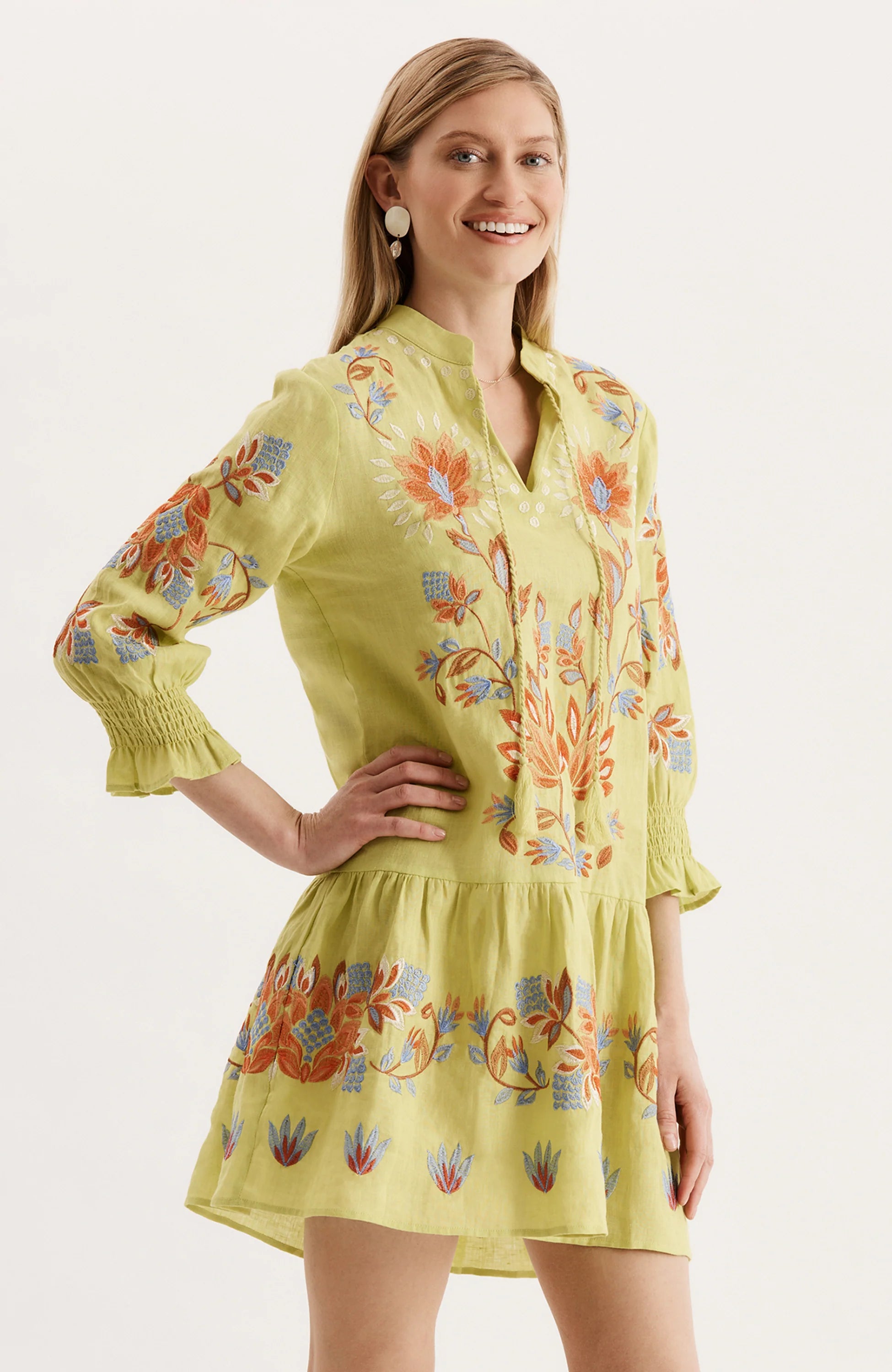 Niki Linen Dress Jilli Boutique atlanta