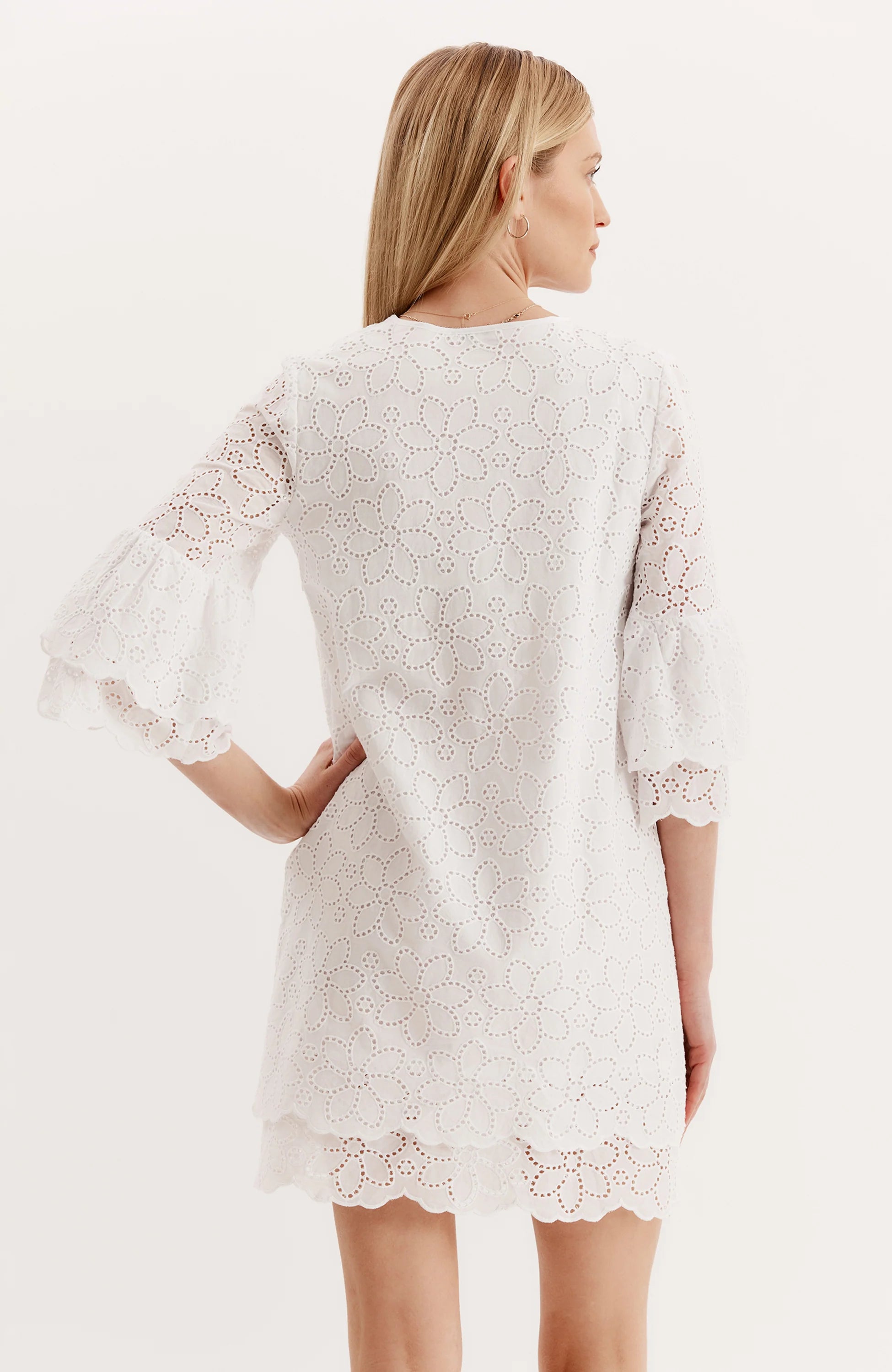 Christa Eyelet Tunic by Tyler Boe