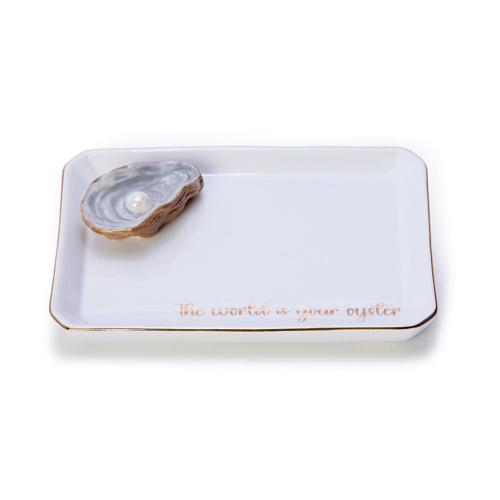 Porcelain Oyster Trinket / Desk Tray