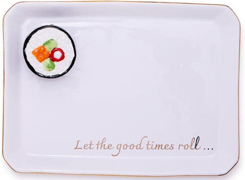 Porcelain Sushi Roll Trinket / Desk Tray (Copy)