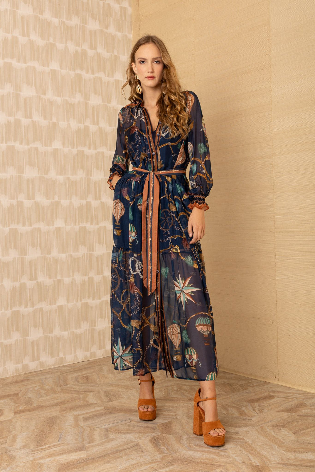The Andi Dress by Hale Bob Jilli Boutique 55KH642A-Navy