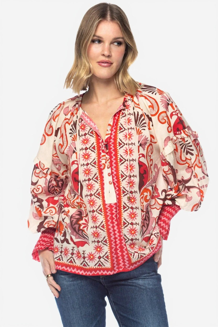 Masami Teaberry Top Tolani Jilli Boutique Blouse