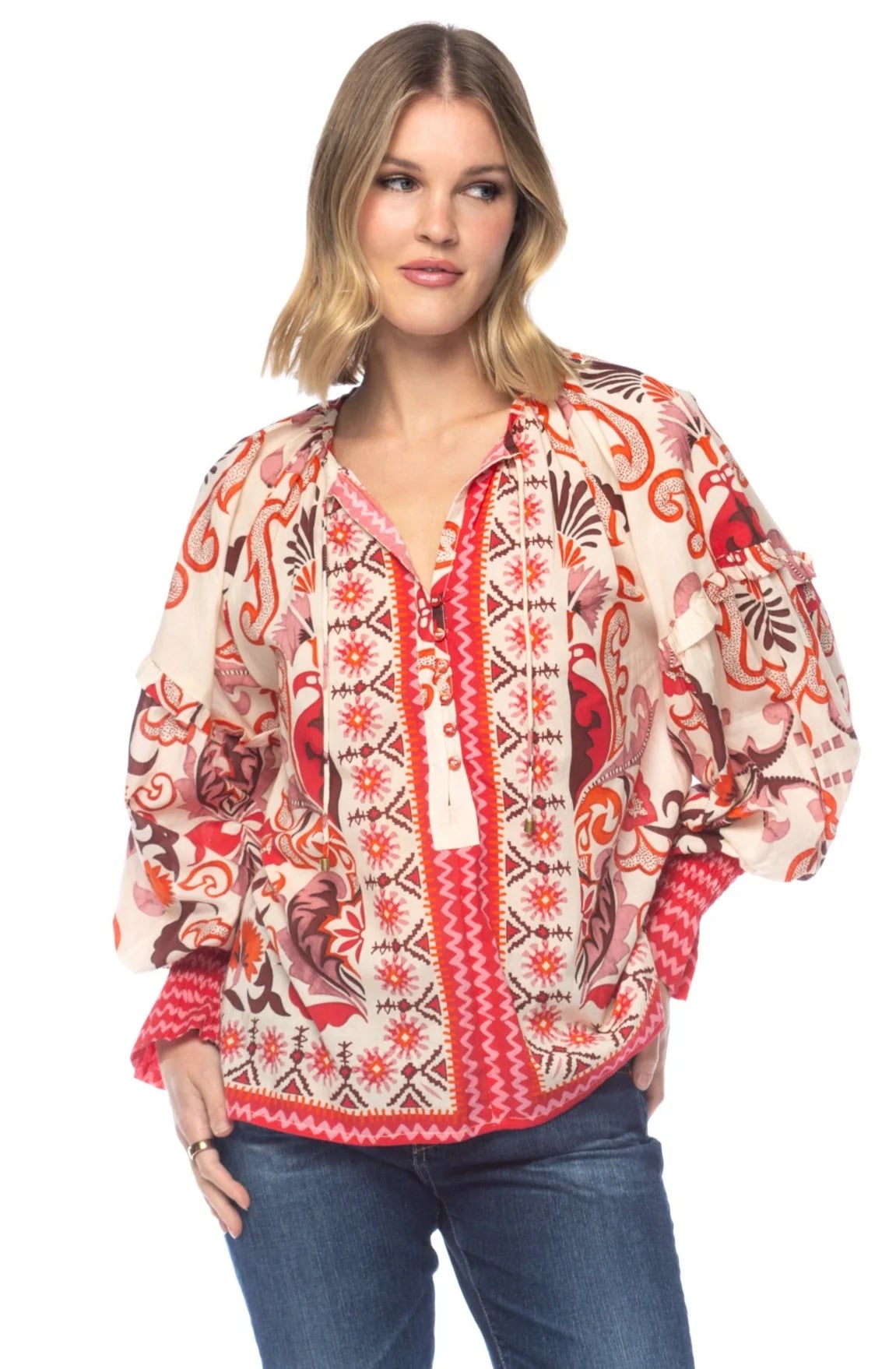 Masami Teaberry Top Tolani Jilli Boutique Blouse