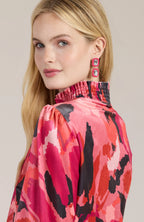 Mia Velvet Pink Splash Dress Tyler Boe Jilli Boutique