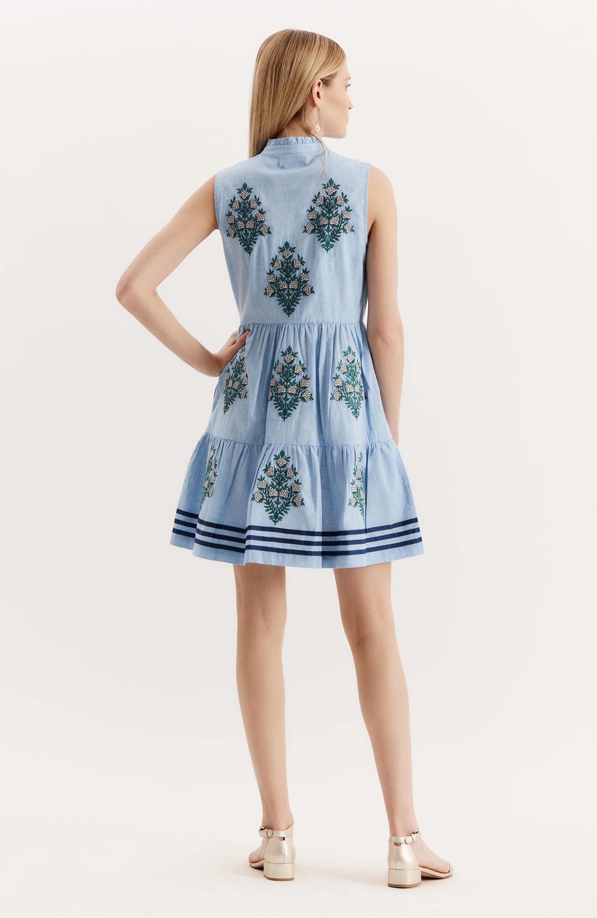 tyler boe Amelia Chambray Dress jilli boutique SKU: 70200CC