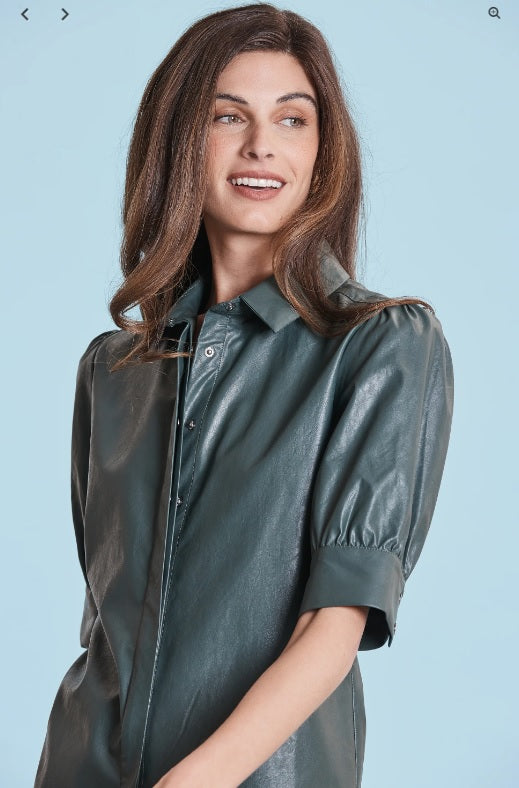 alice pleather top jilli boutique atlanta