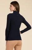 Cotton Cashmere Ribbed Turtleneck by Tyler Boe