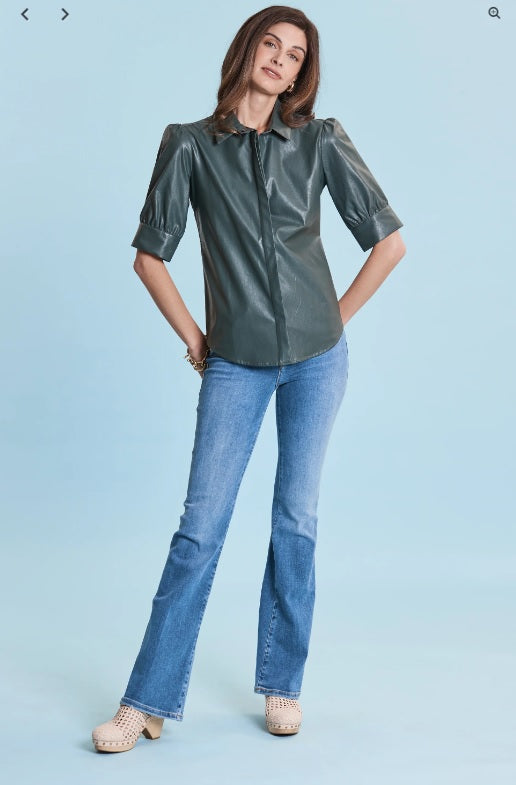 tyler boe pleather shirt faux