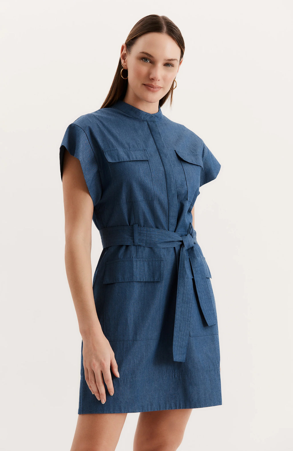 Wendy Denim Shirtdress by Tyler Boe Jilli