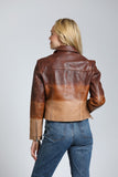 leather jacket brown jilli boutique 